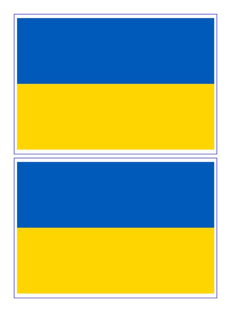 ukraine flag printable image